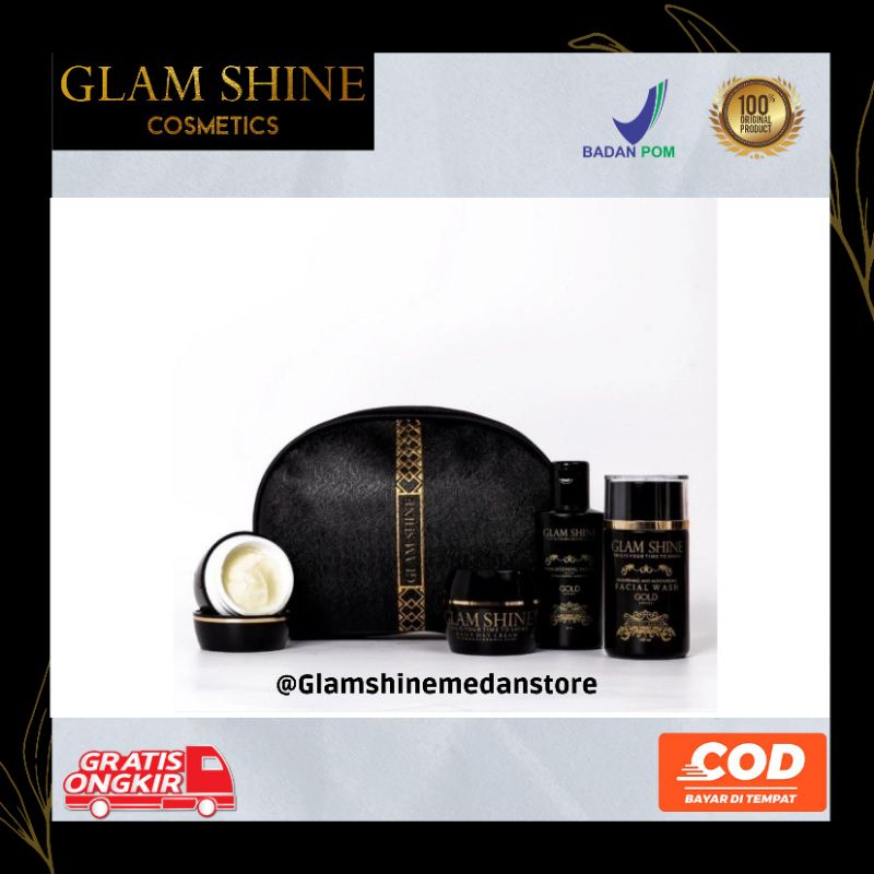 GLAMSHINE/ GLAMSHINE PAKET WAJAH/ GLAMSHINE GOLD SERIES/ GLAMSHINE MEDAN (FREE GIFT)