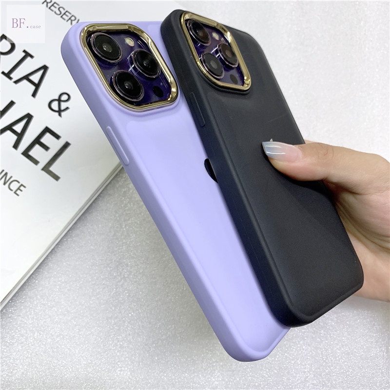 (bread Style) Untuk Iphone 11pro Max X XR XSMAX Plating Lensa Soft Case Bump Silikon