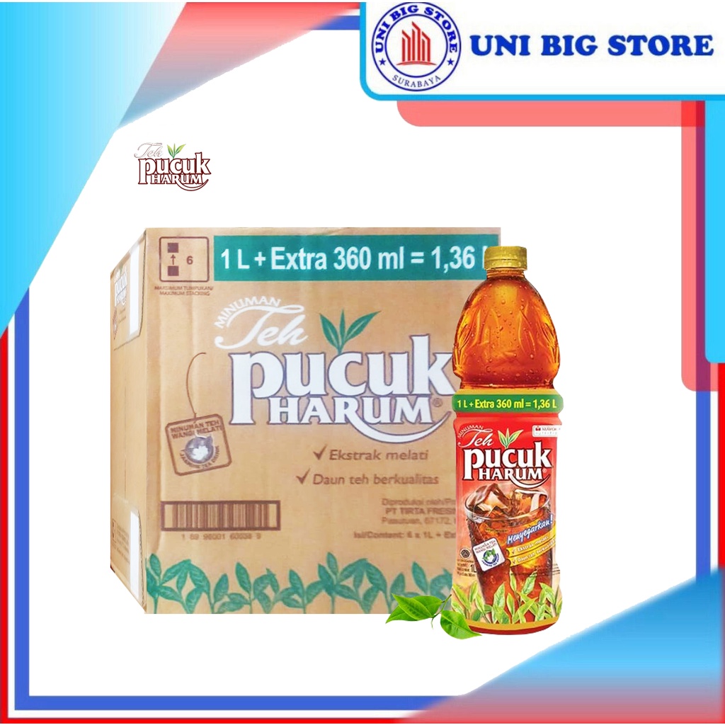 

Teh Pucuk Harum Botol 1 Liter 6 Pcs DUS 1000 ml 1360 ml