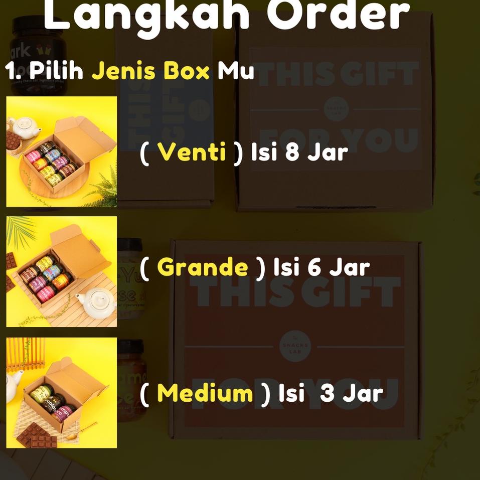 

4.4 Promo >> HAMPERS CRUNCHY CHOCO JAR by SnackLab Gift Box Souvenir Parcel/ Ulang Tahun Birthday Wisuda Wedding