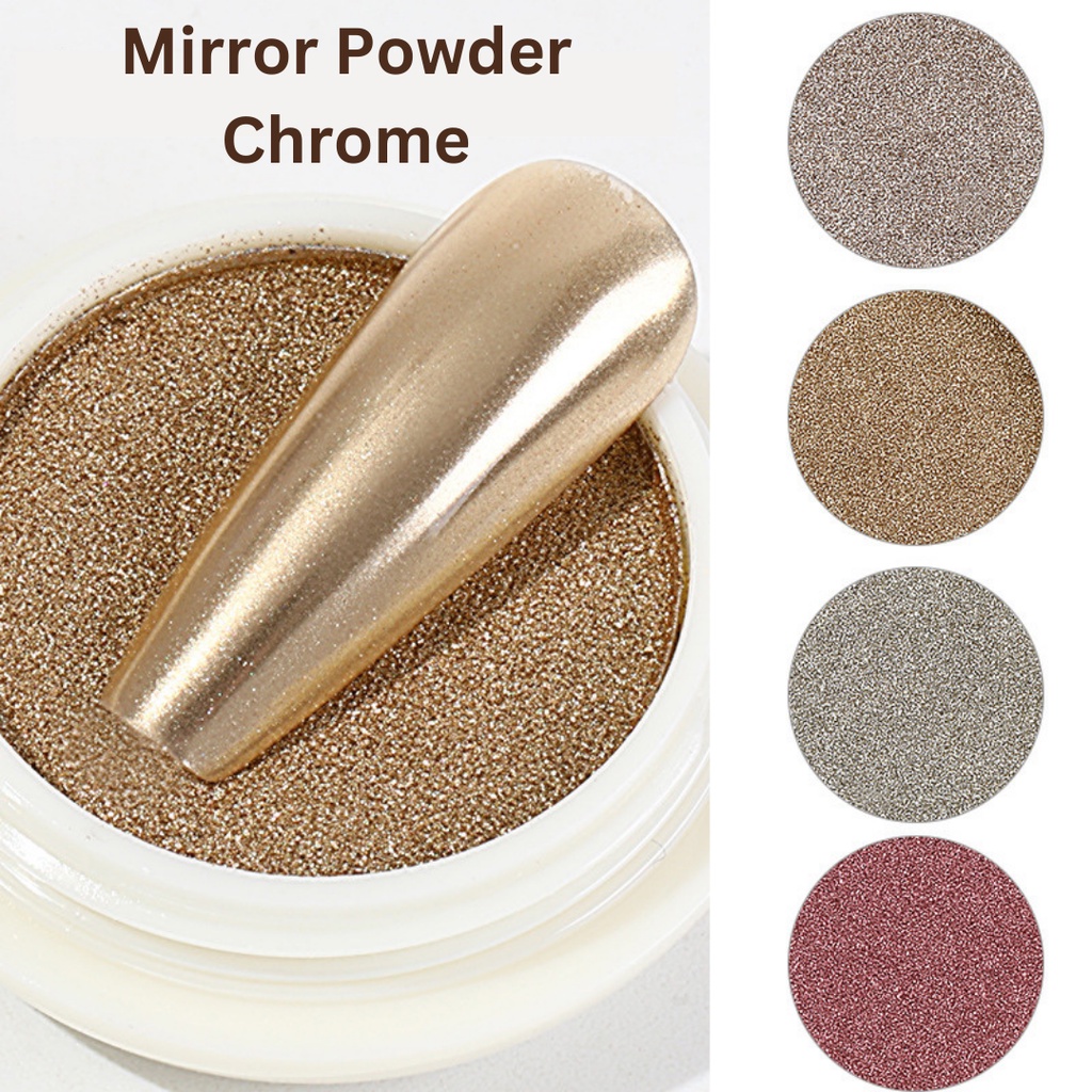 𝐂𝐢𝐭𝐚𝐝𝐞𝐚𝐥 - Mirror Powder Chrome Gliiter, Nail Art, Kutek Bubuk