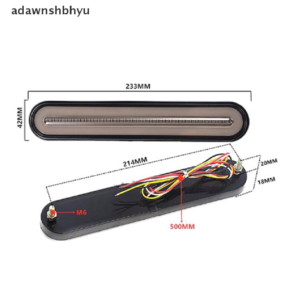 Adawnshbhyu 3in1 Neon LED Trailer Lampu Rem Truk Rem Stop Light Lampu Sinyal 12-24V ID