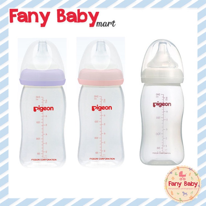 Dot Pigeon Botol Susu Pp Wide Neck Isi 3 240Ml