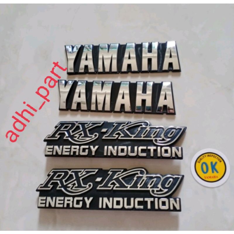 paket emblem yamaha tangki rx king komplit emblem box aki rx king