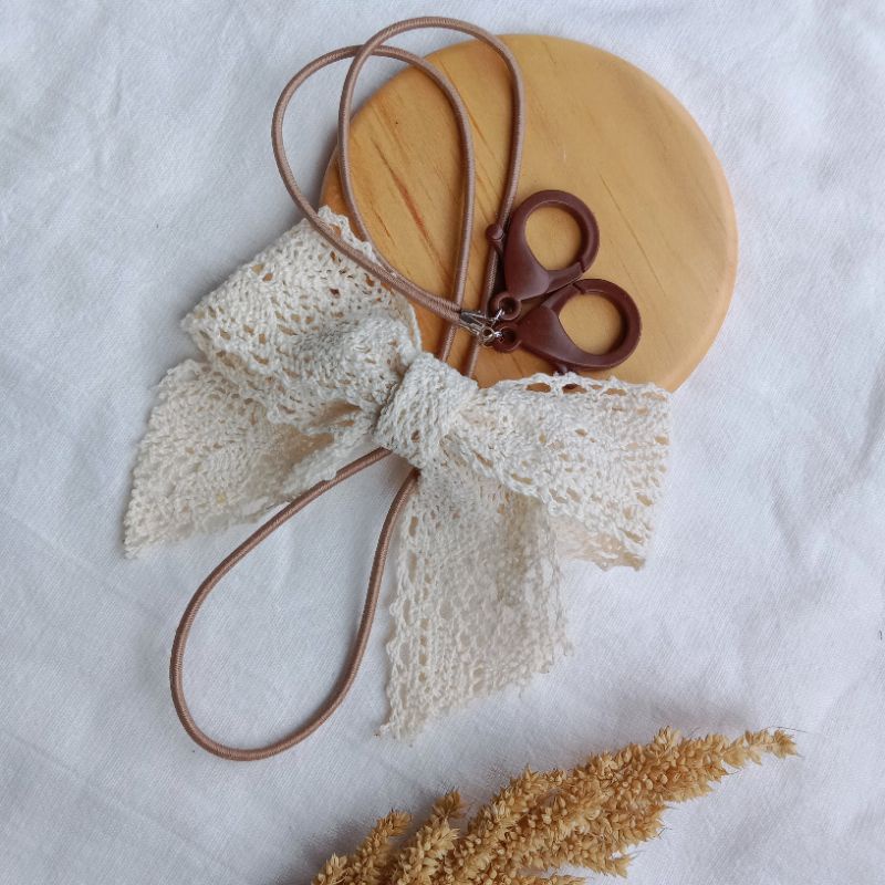Strap Masker Pita Renda Aesthetic Vintage