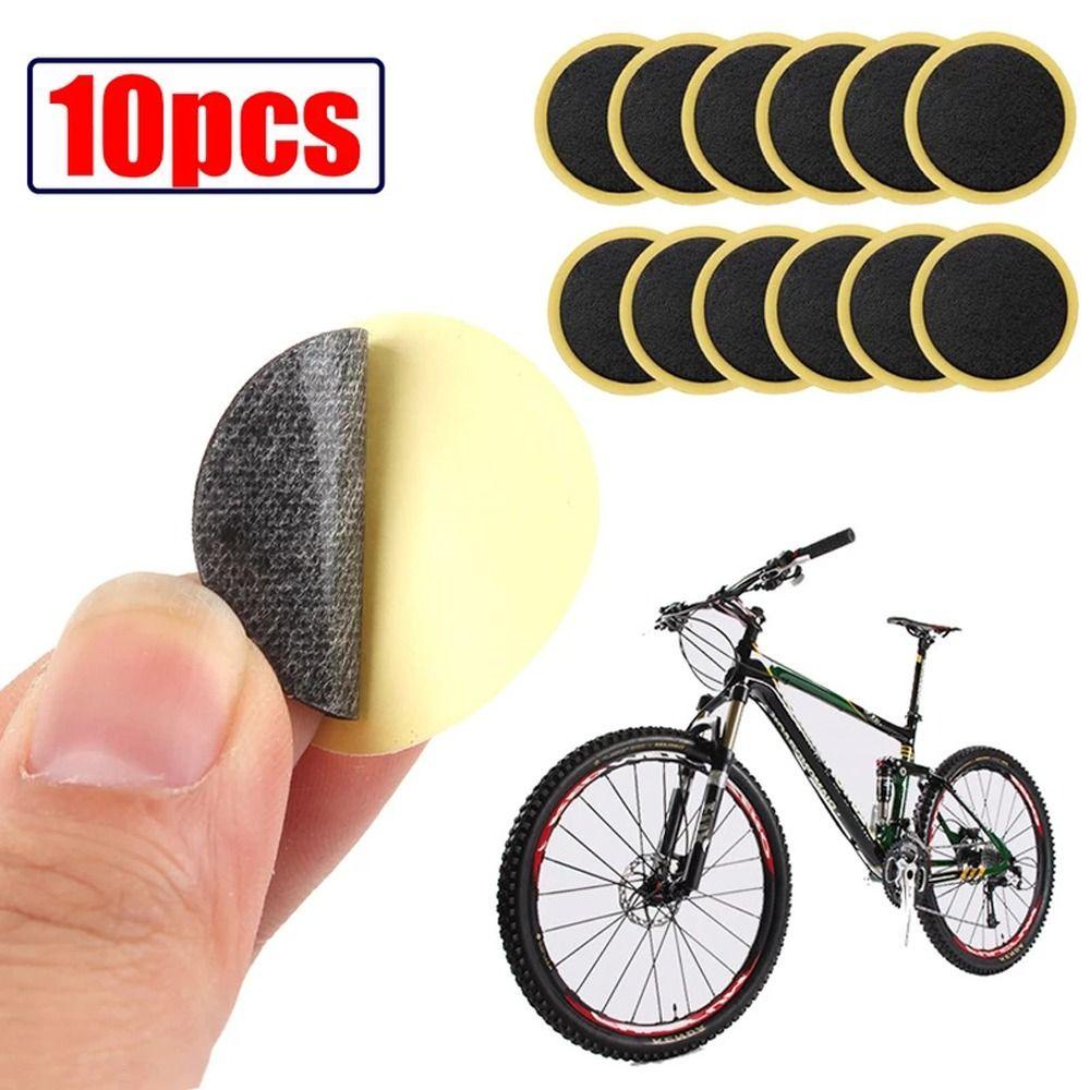 AUGUSTINA Patch Ban Sepeda Aksesoris Sepeda Bicycle Repair Accessories Road Bike Round Tire Patch Sepeda Jalan Gunung Tanpa Lem Alat Perbaikan Ban