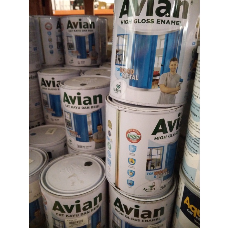 AVIAN High Gloss Mixing Tinting 1L / Cat Kayu dan Besi by Req