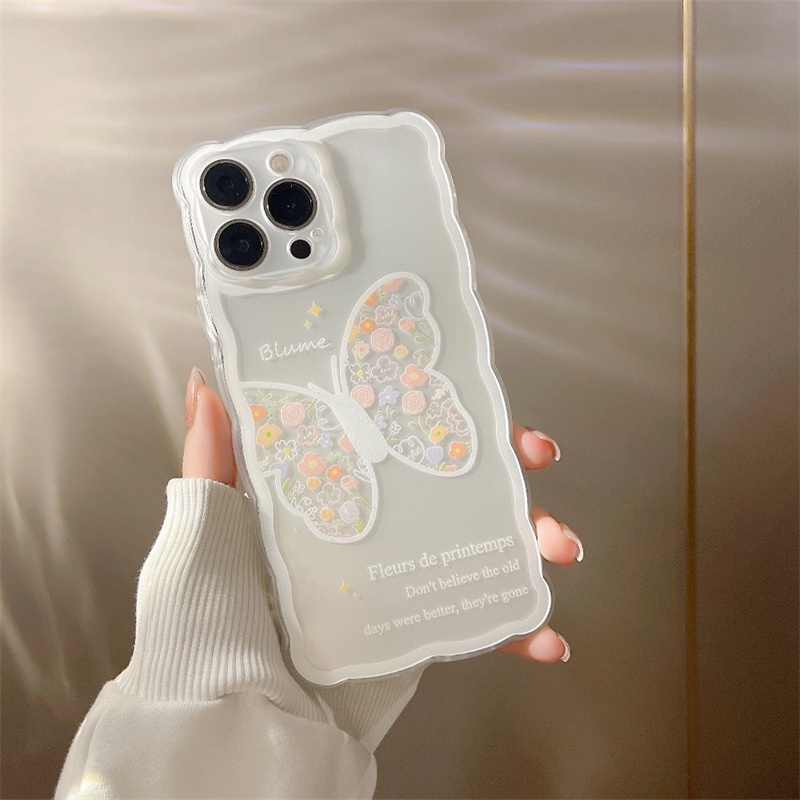 New Case Realme 10 C33 C30 C31 C35 C21Y C25Y C21 Realme C11 C25 C17 C15 C12 C3 C2 Realme 8i 7i 5i 6i 7 Pro Kupu Gelombang Tepi TPU Phone Case Cover