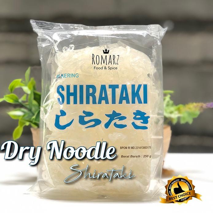

[Terkece Se-RI] DRY SHIRATAKI | MIE KERING SHIRATAKI ( isi 10pcs ) 250gr LOW CARBS