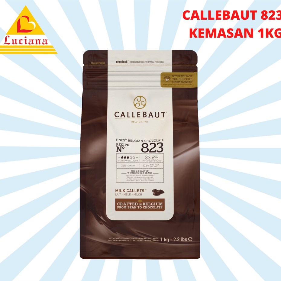 

CALLEBAUT BELGIAN CHOCOLATE CHIP 823 kemasan 1kg