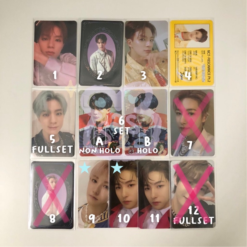 jeno renjun jn rj nct 2020 dream pc photocard official resonance pt 2 reso trading card tc 90s love set holo non holo depart departure id card idc arrival ac access card ar ticket past yearbook yb