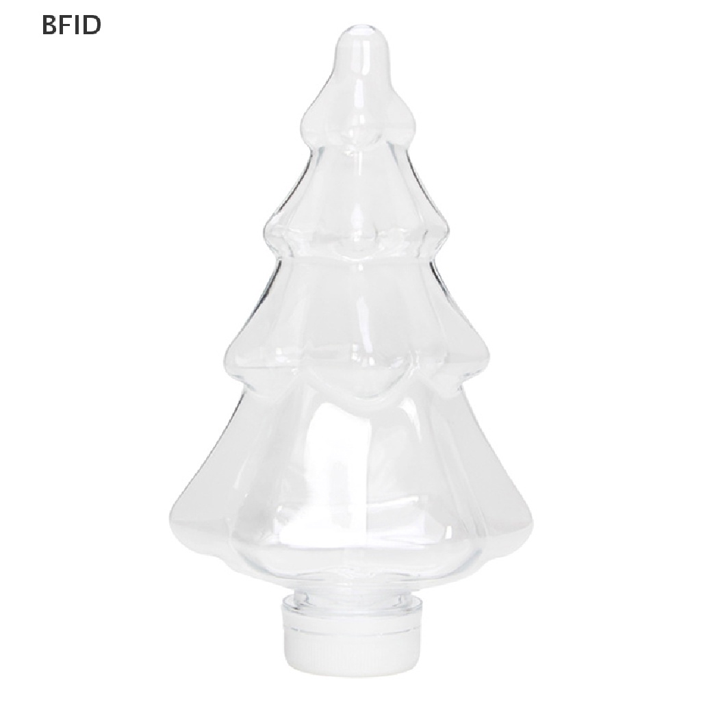 [BFID] Christmas Snowman Xmas Tree 400ml Botol Minum Transparan Minuman Dingin Es Kopi Susu Teh Juice Cup [ID]