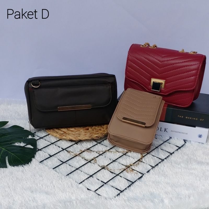 Tas selempang paket hemat promo 12.12 tas wanita