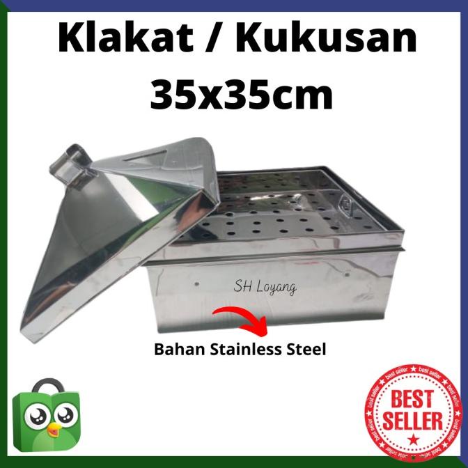 Klakat Kukusan Kotak 35Cm Dandang Dimsum Stainless Steel Murah