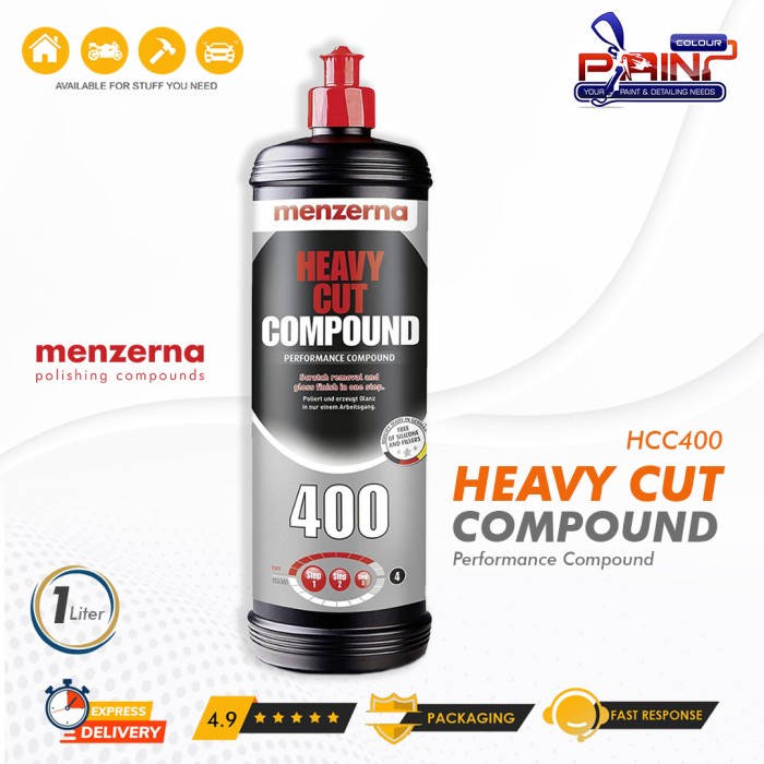 MENZERNA HCC400 Heavy Cut Compound 1 Liter HCC 400 ORIGINAL