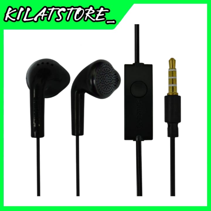 Handsfree Earphone Samsung J1 Ace Vietnam Extra HD Sound - Black