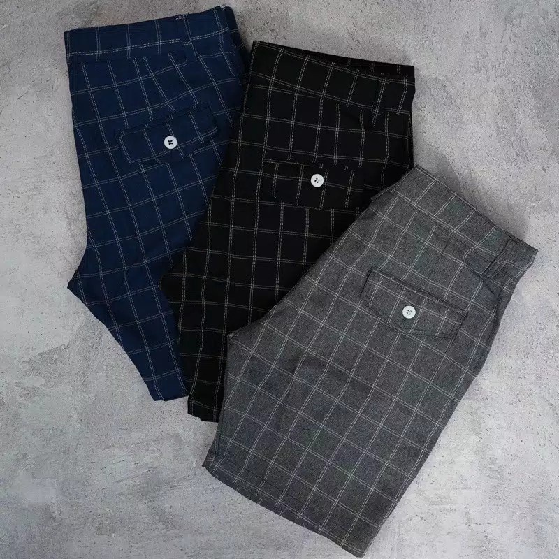 Celana Pendek tartan pria model terbaru 2022 kotak kotak pria surfing kualitas distro