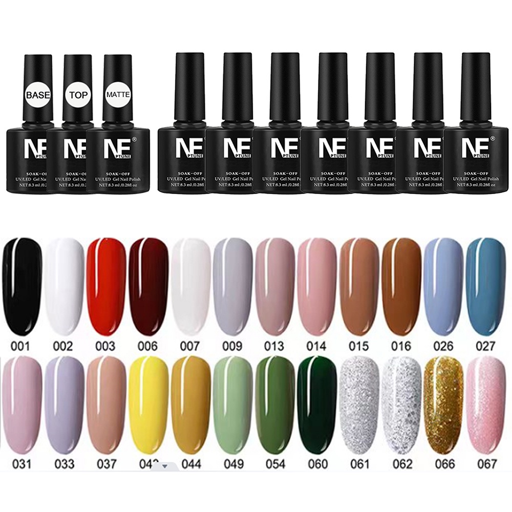 Alat kutek kuku nail art set Kutek Gel Lampu Kuku UV 48W 24 Warna Cat Kuku Gel, Set Peralatan Manikur Seni Kuku, Atasan dan Tidak Mengilap dengan Lapisan Dasar 22pcs alat set manikur base&amp;top&amp;matte cat kuku 60pcs Kuku Palsu