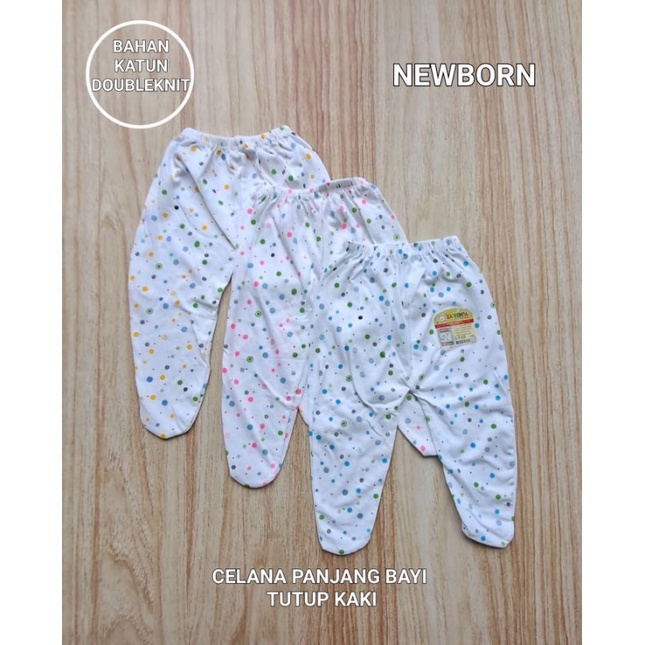 1 Lusin/12 pcs Celana Buntung Bayi / Celana panjang bayi tutup kaki