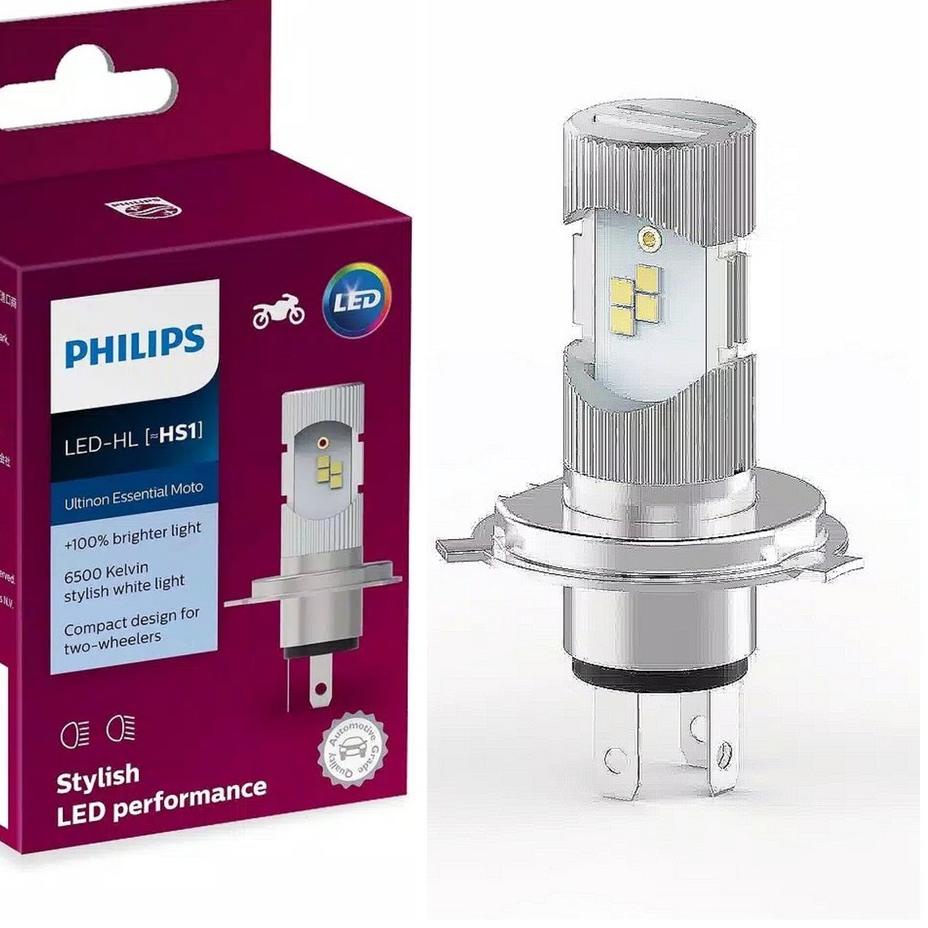 Terlaku LAMPU DEPAN MOTOR LED PHILIPS 2 SISI ( HSI )ARUS DC ORIGINAL 100% SCOOPY, RX KING, VIXION, N