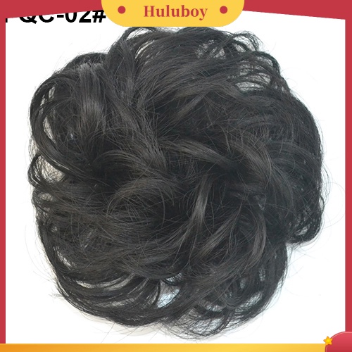 Wig Rambut Ekstensi Model Gelombang Messy Elastis Untuk Wanita