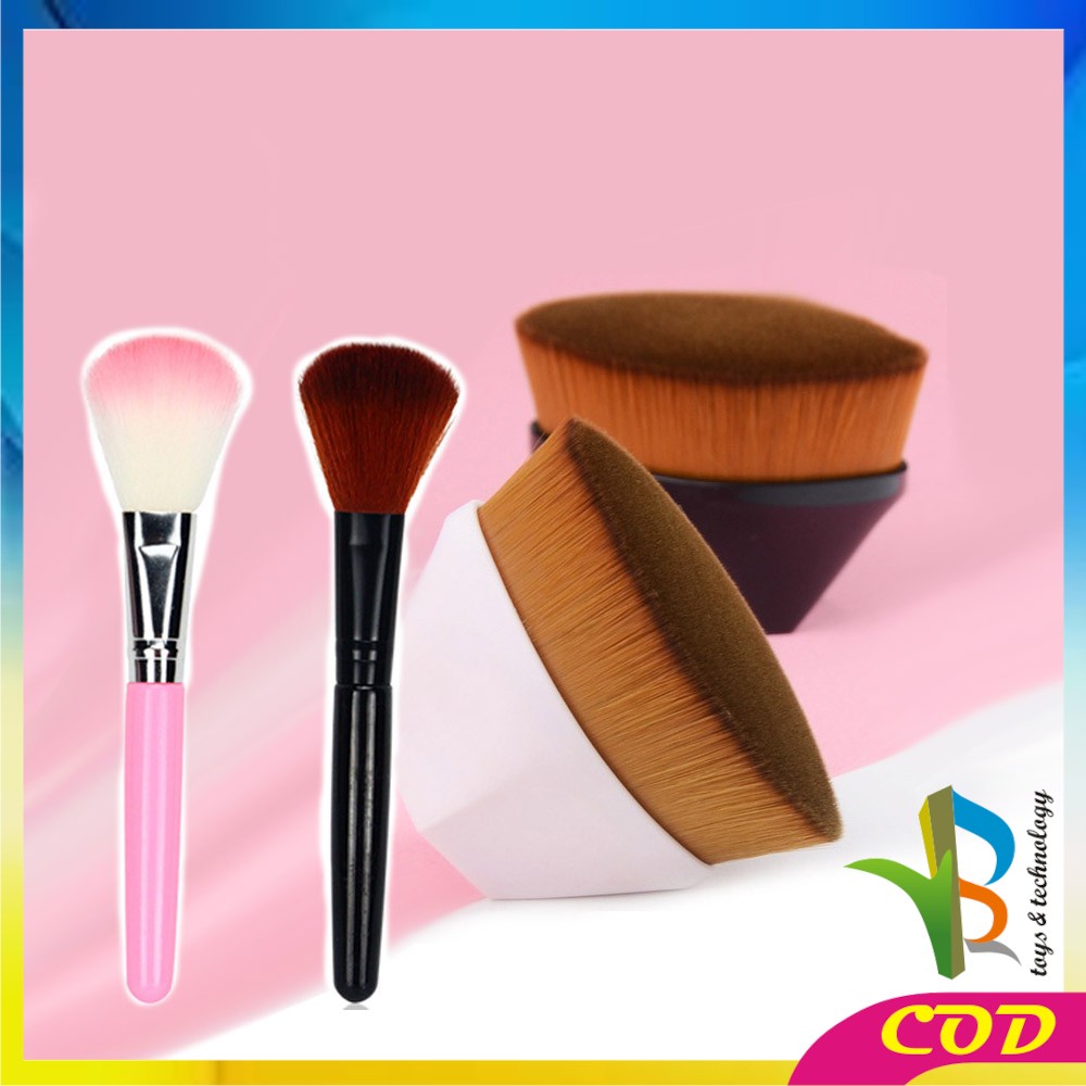 RB-K101 K102 Kuas Bedak Foundation Brush Portabel  / Blush On Brush Make Up / Kuas Kosmetik Perona Pipi / Kabuki Brush