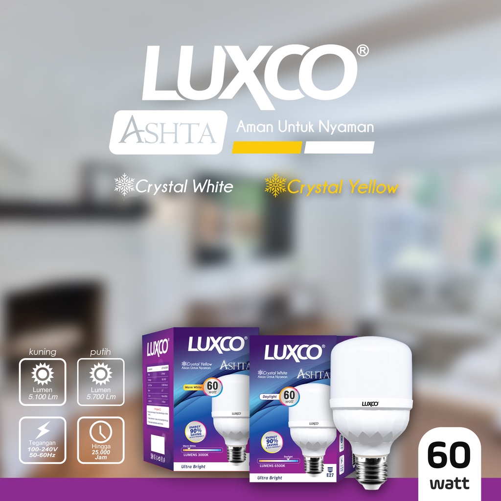 [COD] LAMPU LED LUXCO 5-60WATT TBULB KUALITAS IMPORT GARANSI RESMI, SERTIFIKAT SNI ISO FREE ONGKIR