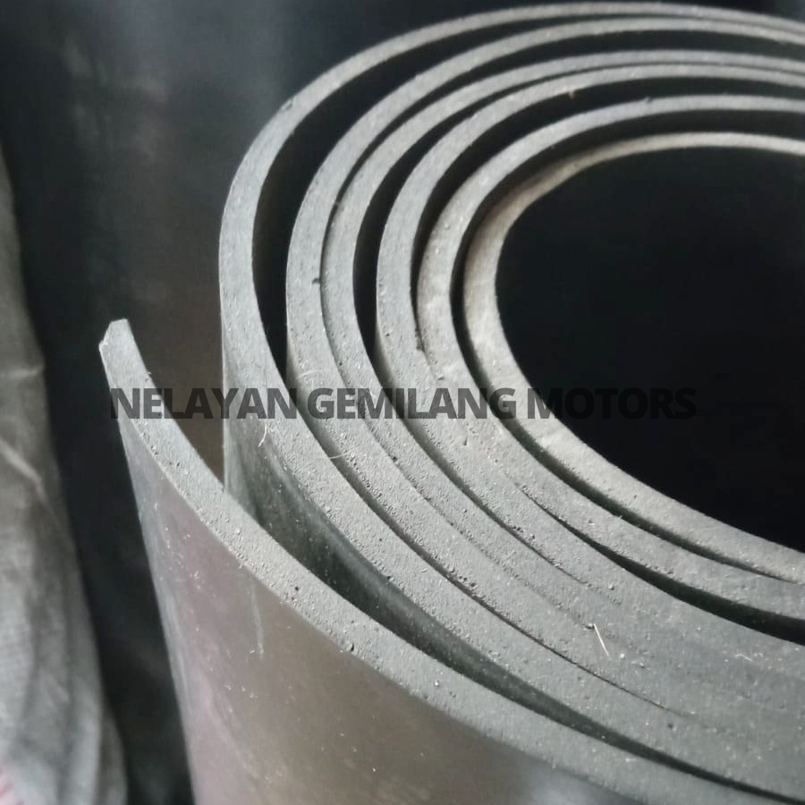 Karet Hitam Lembaran/Rubber Sheet/Packing Karet Tebal ukuran 3 mm METERAN