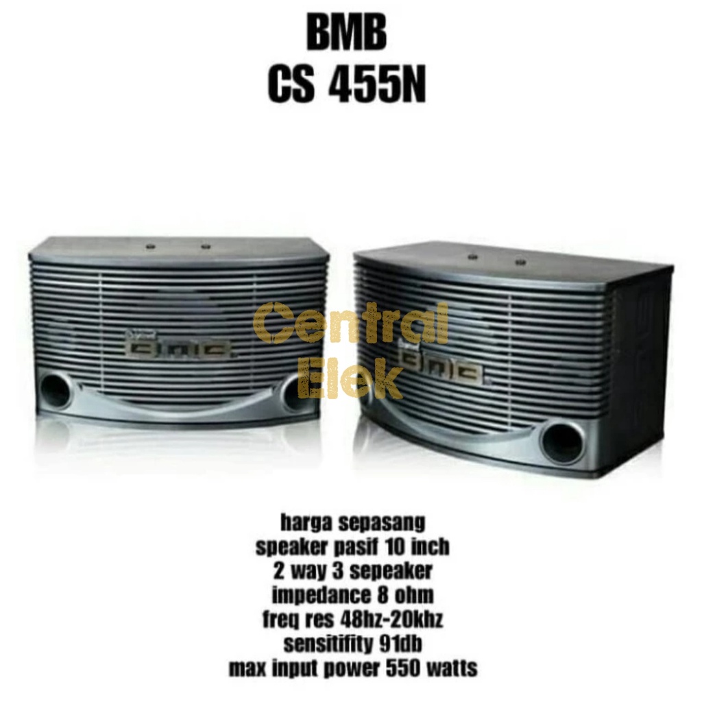 speaker bmb cs 455n cs455n cs 455 n 10"