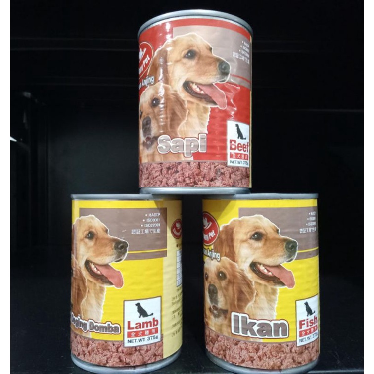 Chummpy Pet kaleng 375gr all varian | makanan basah anjing wetfood