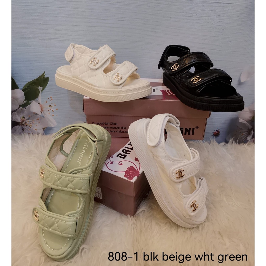808-1 sandal tali wanita kekinian balnani import