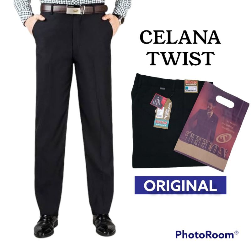 CELANA PANJANG TWIST EKSLUSIF PRIA MODEL STANDAR