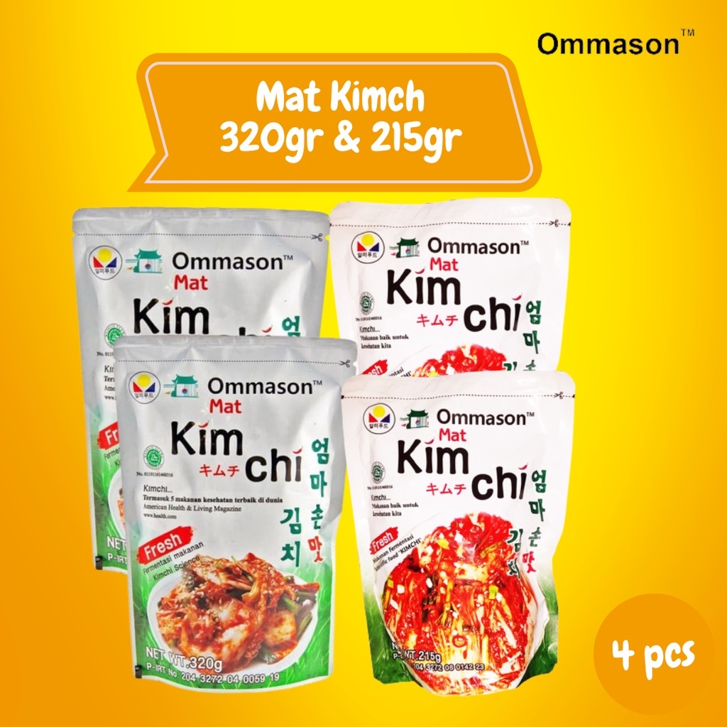 

Ommason Kimchi 320gr (2pcs) & Kimchi 215gr(2pcs) Bundling 4 Makanan Korea