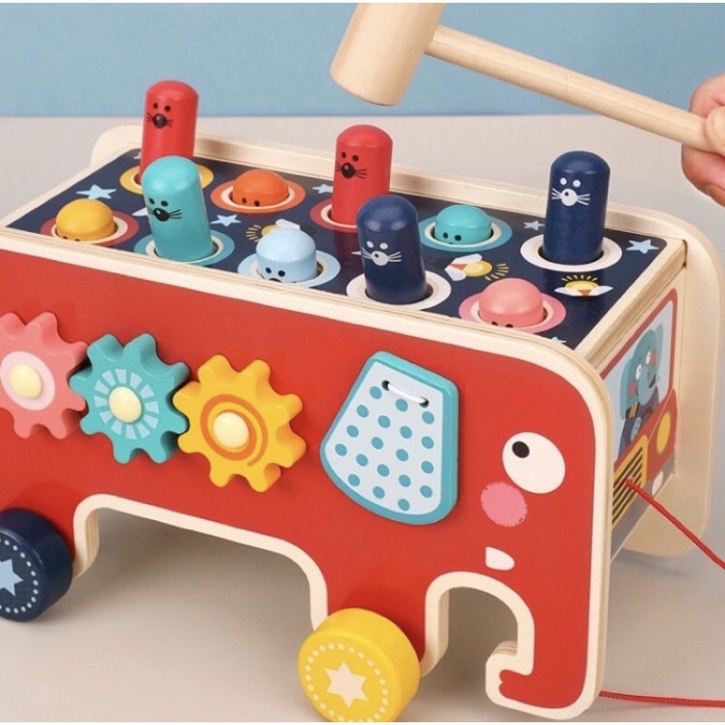 Wooden Elephant Whack a Mole