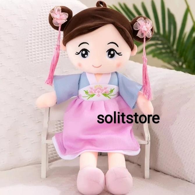 Boneka Anak Lucu Hanbok Korea Import