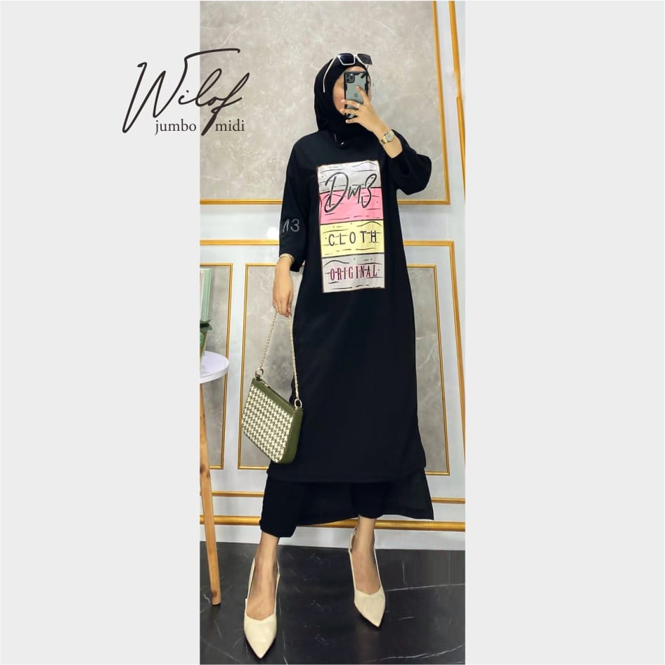 WILOF LONG TUNIK BO BAHAN KAOS KATUN COMBED 24s PREMUIM SIZE M L XL XXL PB 102 - 116 CM OUTFIT CASUAL WANITA FASHION TERBARU 2023 LONG TUNIK KOREAN STYLE WANITA MUSLIM KEKINIAN ATASAN WANITA CASUAL LENGAN PANJANG KAOS HITAM WANITA OVERSIZE