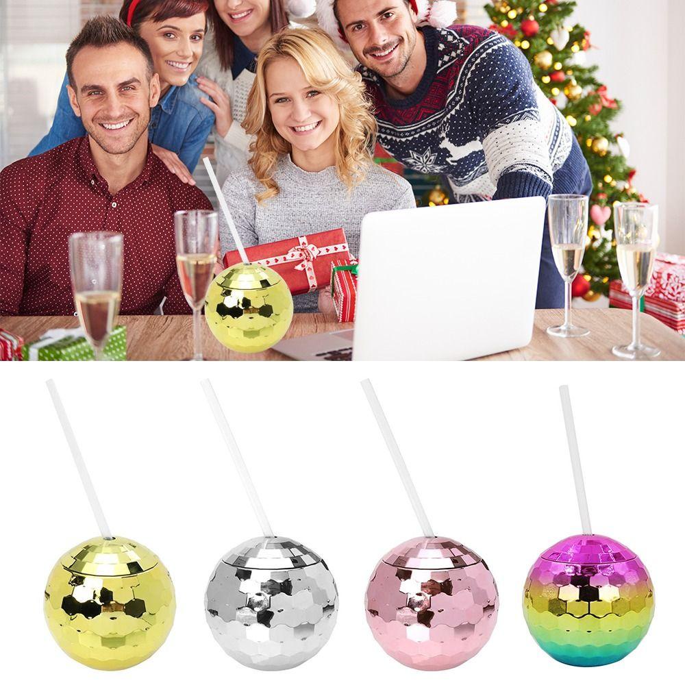 Top Disco Ball Cups Hadiah Kreatif Portabel Cocktail Cup Nightclub Botol Minum