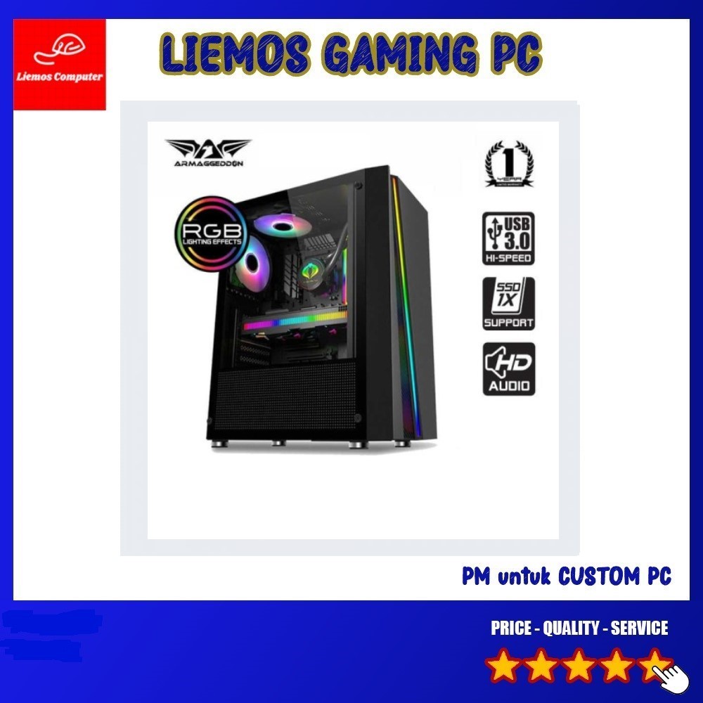 PC Komputer Gaming Editing Intel I5 10400F RTX 3050 8GB DDR 6