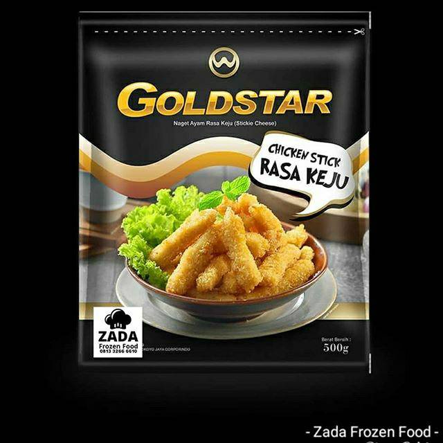 GoldStar Chicken Nugget Stick Rasa Keju 500 Gr