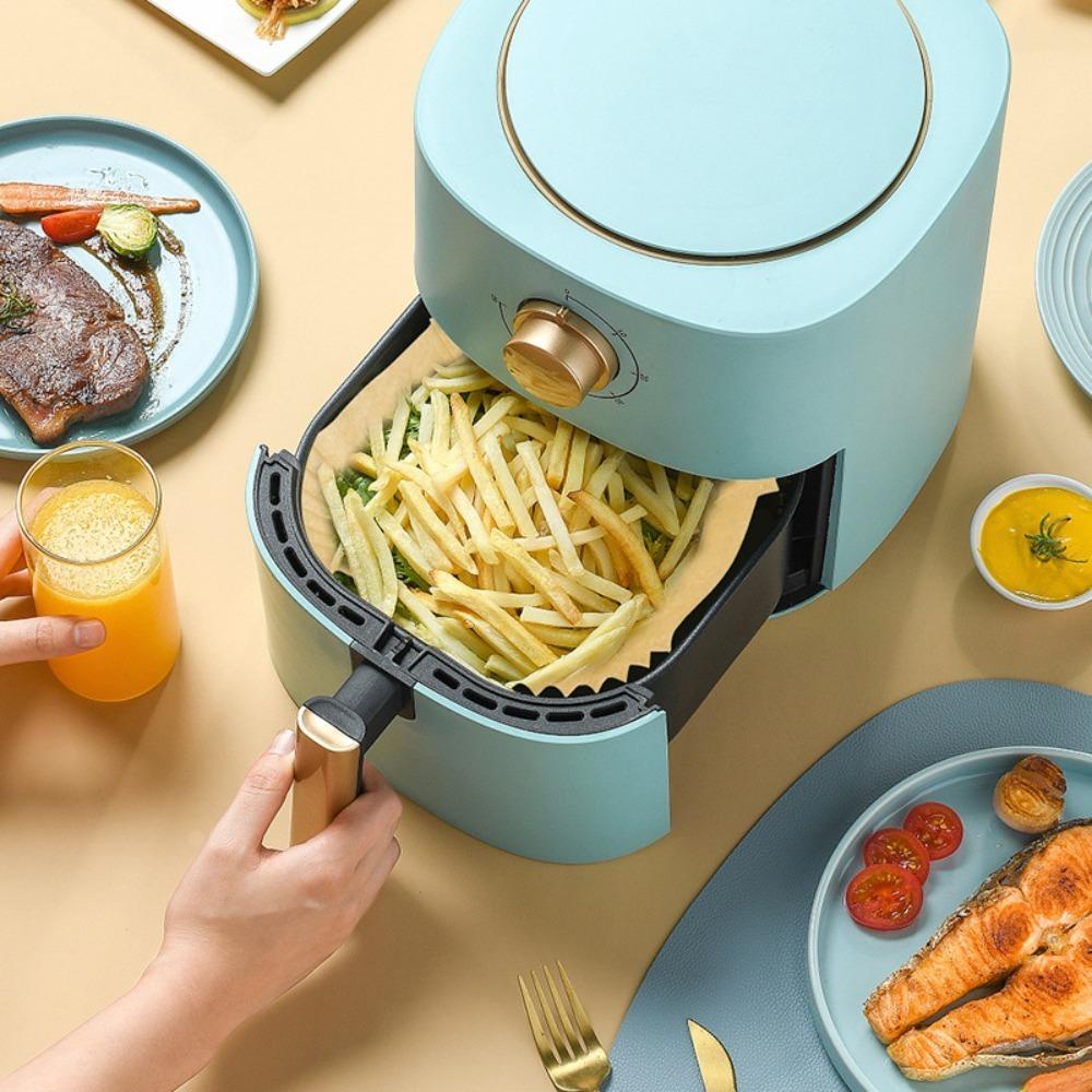 TOP 100 Pcs Air Fryer Baking Piring Barbekyu Sekali Pakai Aksesoris Dapur Perkamen