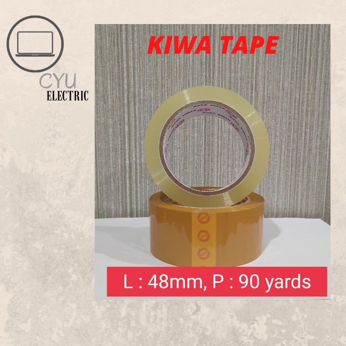 

LAKBAN KIWA TAPE CLEAR/COKLAT 90 YARDS