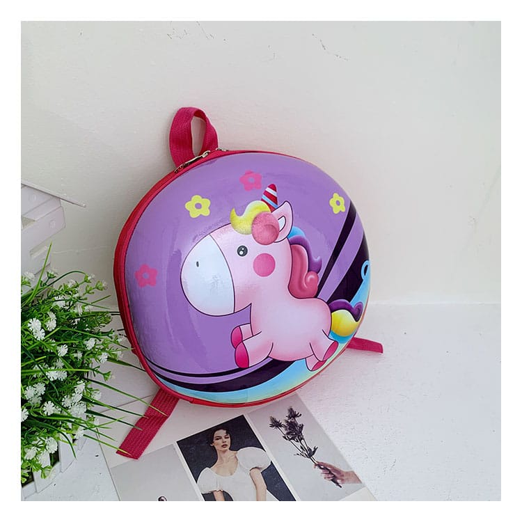 [Juallaris.id]Tas Ransel Anak Back Pack  Motif Anaimal / Lady Bug Kids Bag / Tas Cangkang Bulat / Anti air /Import