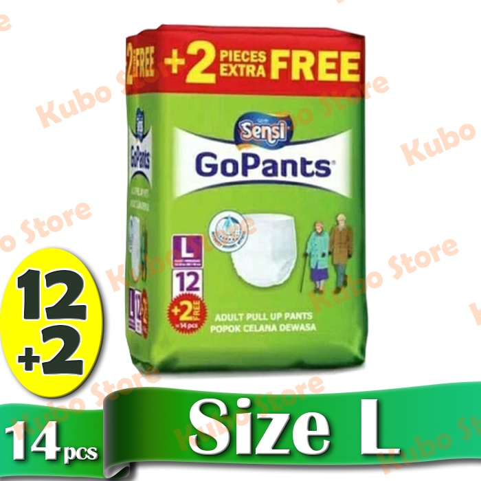 Sensi GoPants MIDI Diaper Popok Dewasa Model Celana Adult Go Pants S, M, L, XL