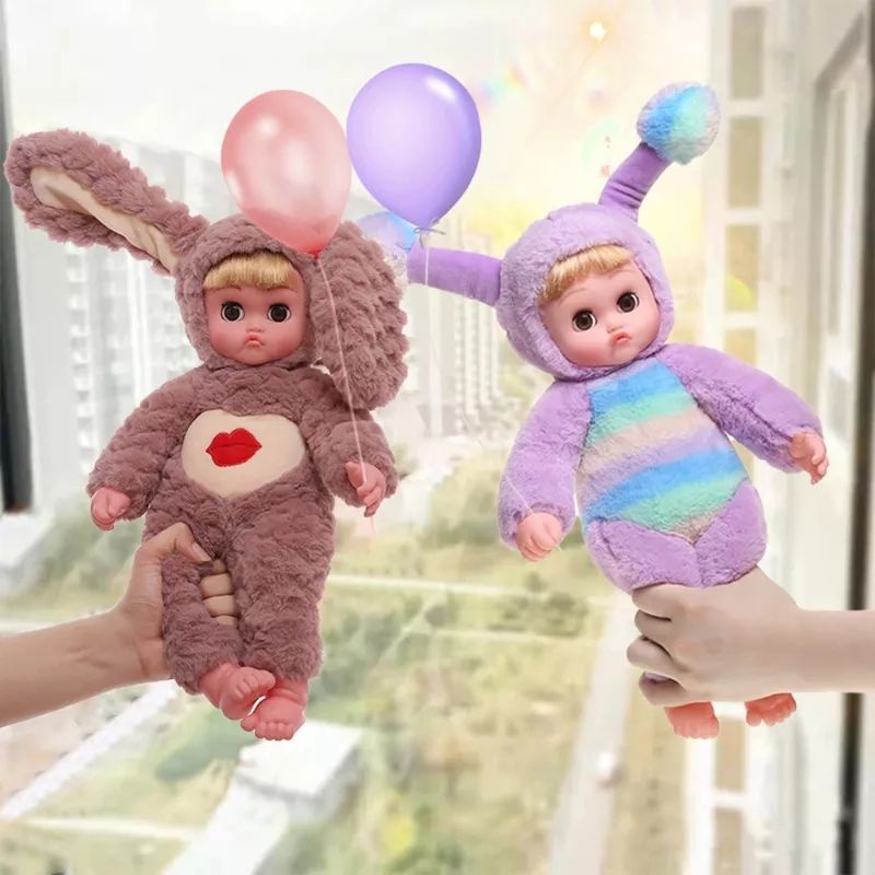 PROMO Mewah! Boneka Bayi Reborn Kelinci 40 cm Gerak Bernyanyi Musik Hadiah Anak Original Super Soft