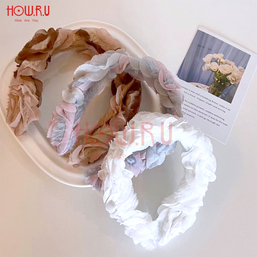 HOW.R.U | Bando Jumbo Hiasan Bunga Korean Style