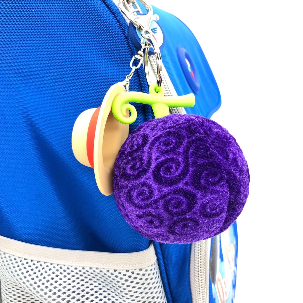 One Piece Devil Fruit Gomugomu Nut Plush Silicone Keychain Simulation Animation