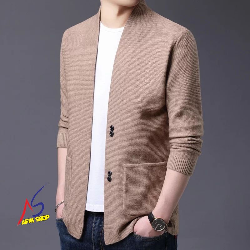 Blazer Pria Casual Cotton Rajut Tebal Premium