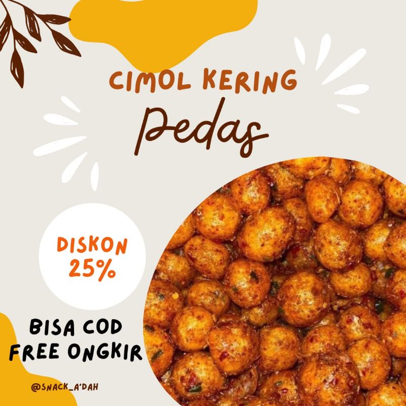 

Cimol Bopong Kering Pedas Cikruh