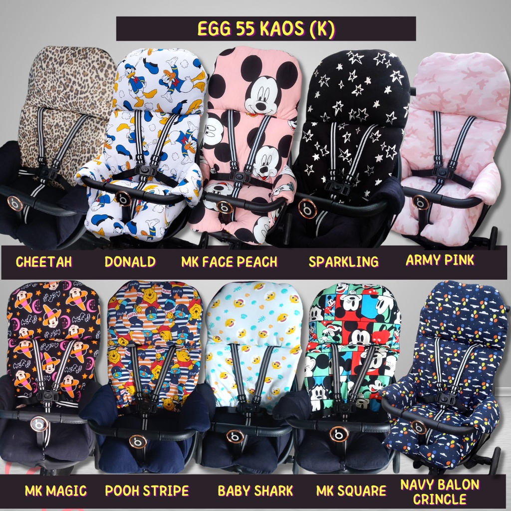 (NO COD) PreOrder  EGG 50 Alas/Bantalan Kereta Dorong stroller Chris Ollis W1 Tour Rider Dx baobaohao V9