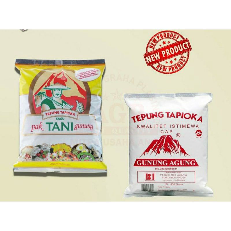 

Tepung tapioka cap tani gunung 500gr